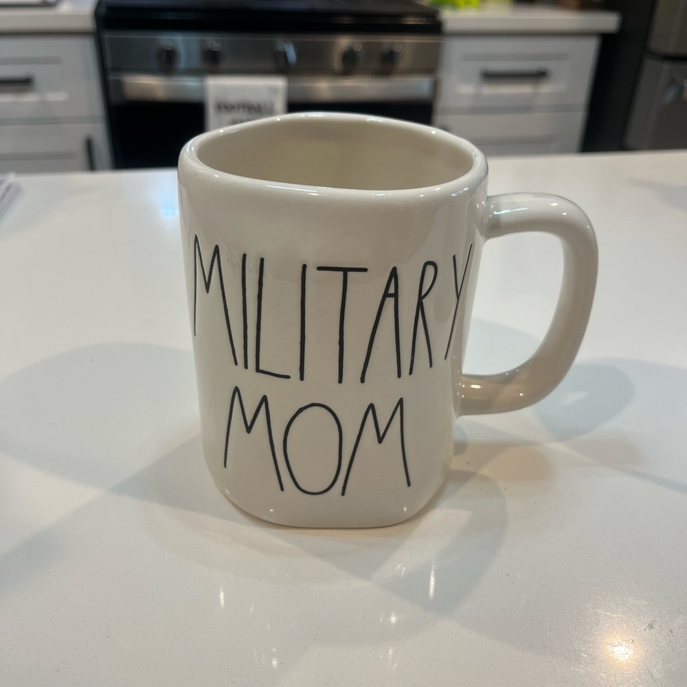Rae Dunn White Military Mom Mug